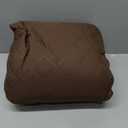 U-NICE HOME Large Sofa Cover Reversible Couch Cover for Dogs Friendly with Elastic Straps Water Resistant Furniture Protector for 4 Cushion Couch (Oversized Sofa, Coffee/Beige)