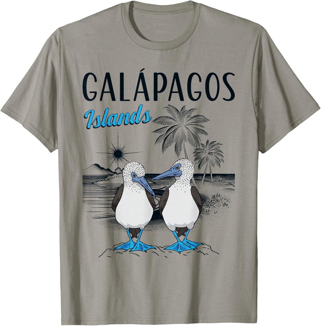 Seabirds Blue-footed Booby Galapagos T-Shirt, Size M