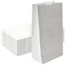 4lb White Paper Bags - Pack of 500ct. White Paper Lunch Bags. Great for Holiday Cookie Bags and Arts and Crafts-500ct
