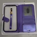 OCASE for iPhone 17 Pro Detachable Wallet Case with Card Holder, 2 in 1 PU Leather Flip Folio with RFID Blocking Stand Wrist Strap Shockproof Phone Cover 6.3 Inch 2025, Purple