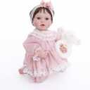 20inch Large Realistic Reborn Baby Doll Hand-Rooted Hair Lifelike Baby Dolls with Accessories for 3+ Year Old Girls Gifts, Pretend Play, Collection