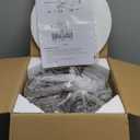 WUZUPS Crystal Leaf Chandelier 3-Light Vintage Farmhouse Industrial Semi-Flush Mount Ceiling Light Modern Lighting Fixture Foyer Hallway Storage Room Kitchen Bathroom, H 8.5" W 12", Oil Rubbed Bronze