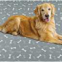 Washable Pee Pads for Dogs, Large 2 Pack 36x48 Dog Pee Pads Washable, Waterproof Puppy Pads Mat Reusable Fast Absorbent Dog Potty Training Pads, Whelping Pads for Playpen Crate (Gray)