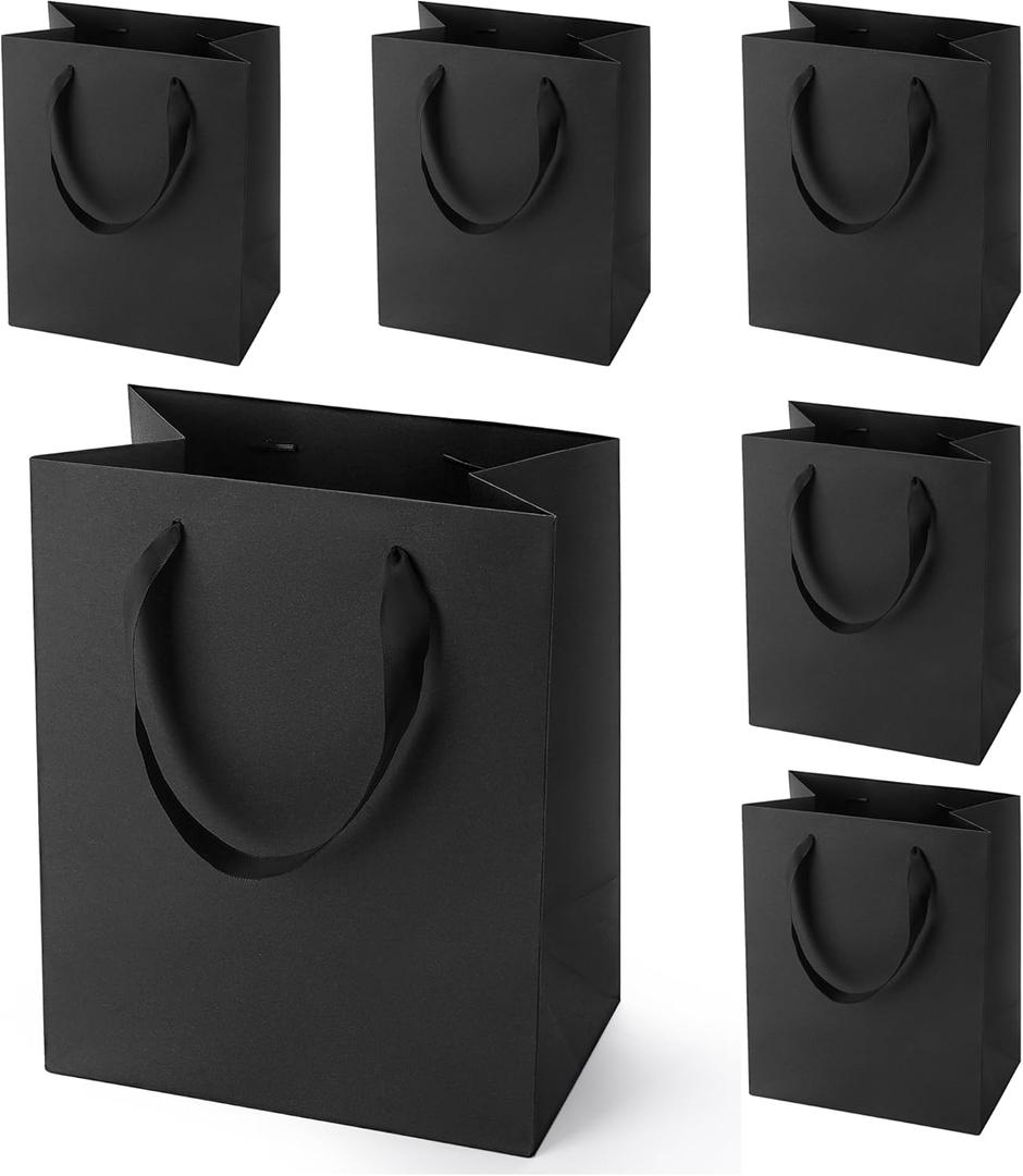 Black Gift Bags with Handles