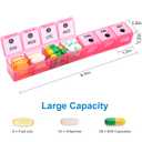 DANYING XL Monthly Pill Organizer 1 Time a Day with Dust-Proof Case, Extra Large 4 Weeks Pill Box Once a Day, 28 Days Pill Container 1 Per Day, Weekly Vitamin Case, Daily Medicine Organizer
