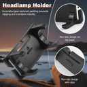 Lenporl 5 PCS Headlamp Holder Mounting Clip Buckle Headlight Flashlight Mount Stand for Slonik and Most Other 22mm -26mm LED Headlamps Flashlight Rechargeable with Headband(Not Include Head Lamp)