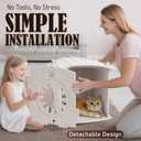 Apasiri Cat Houses for Indoor Cats: Felt Cat House Cave Cathouse, Scratch-Resistant Warm Insulated Covered, Hideaway Tent for Anxiety Relief Gift (15"x15"x13")