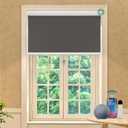 Allesin Motorized Roller Blinds with Remote Control for Windows, Blackout Smart Roller Shade, Battery Powered Electric Smart Blind (Dark Gray,H72 x W48)