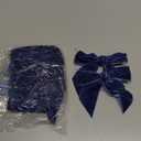 AIMUDI Dusty Blue Velvet Bows 4.5" Christmas Bows for Tree Premade Bows for Wreaths Twist Tie Bows for Gift Wrapping, Festive Winter Decor, Tree Garland, Swag, Wedding Decor - 12 PCs