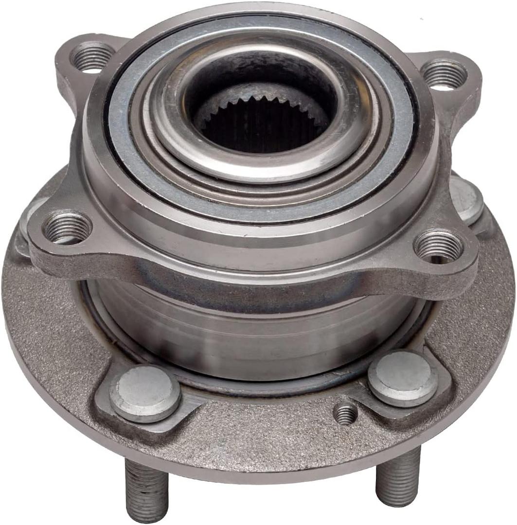 AUQDD 513266 Front Wheel Hub and Bearing Assembly Compatible With 12-15 2007-2014 Hyu-ndai Santa Fe,2007-2012 Veracruz /2011-2015 K-i-a Sorento