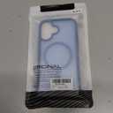 for iPhone 16  Phone Case, Compatible with Magnetic, Military Grade Drop Protection Translucent Matte Shockproof Anti-Scratch/Anti-Fingerprint Case for iPhone 16 (Azure Blue)