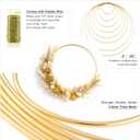 6 Pack Metal Rings for Crafts 20 Inches Macrame Rings Dream Catcher Supplies Floral Hoop Centerpieces Circle Centerpieces for Wedding Table Metal Circle Hoops for Crafts DIY Wreath Candle Rings, Gold