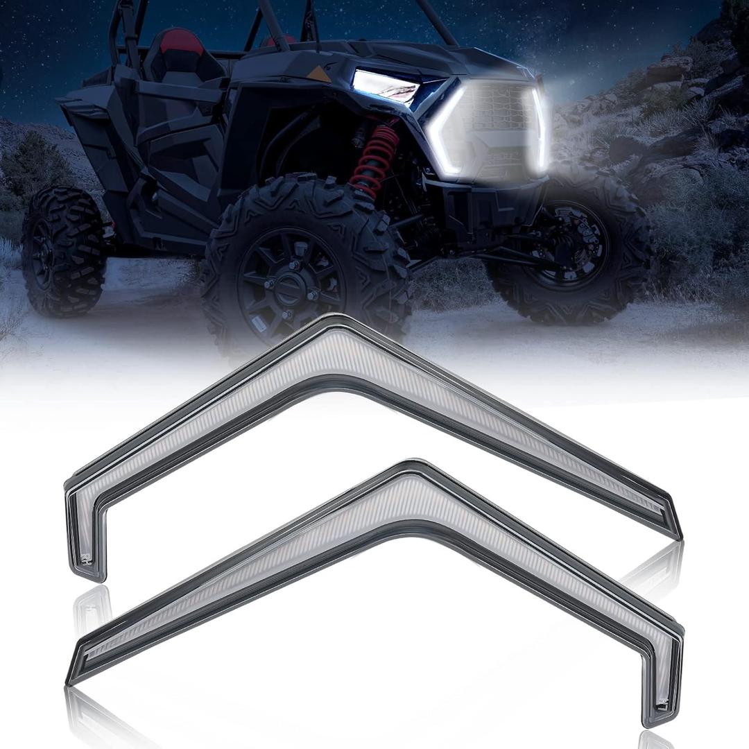 KEMIMOTO Fang Lights Accent Lights Compatible with Polaris RZR 1000 XP XP4 Turbo S 2023 2022 2021-2019/2024 RZR Trail S 1000 900 Accessories 2884871 IP67 LED Turn Signal Street Legal Kits 2 pcs