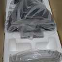 TCL 52" Ceiling Fan with Lights, Black Flush Mount Ceiling Fans with Remote Control, 6 Speeds DC Reversible, Dimmable, Noiseless, Low Profile Ceiling Fans for Bedroom