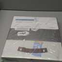 OrganiHaus 13" x 13" x 13" Cube Fabric Storage Bins Set of 4, Fabric Storage Cubes w/ Vegan Handles, 13 inch Collapsible Bins for Clothes & Toys Organizer, 13x13 Basket for Decor - Grey/White