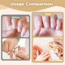 3 x 2 in 1 Automatic Nail Clippers - Electric Nail Trimmer with 2 Adjustable Speeds, for Seniors, Kids, Adults (White)