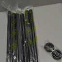 TEECK Shower Curtain Rod, 27-76 inch Adjustable Spring Tension Curtain Rod, Never Rust Anti-Slip Shower Curtain Rod for Bathroom, No Drilling, Never Collapse, Easy to Use, Black