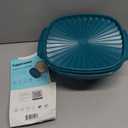 Tupperware Heritage Bowl 2 piece set | Serve and store food bowl and lid 2.8L/11.75 Cup | Teal Green
