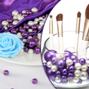 420Pieces Floating NO Hole Pearls for Centerpiece Glass Vases,Floating Creamy White Pearls Beads for Tall Vase Filler Floatings Candles for Wedding