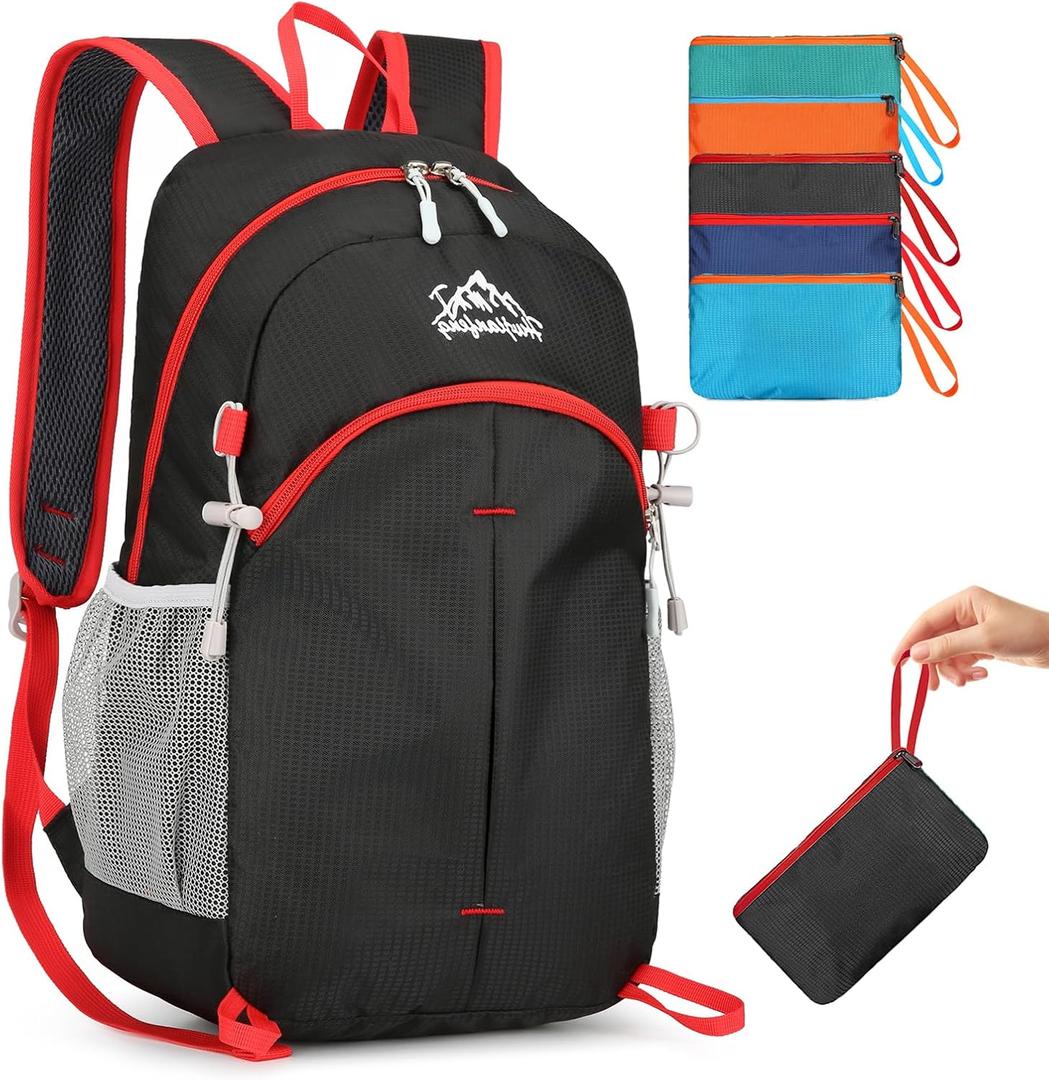 20L Small Hiking Backpack, Lightweight Foldable Daypack Water-resistant Travel Camping Packable Backpack