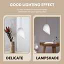 Tofficu 5-Pack Horseshoe Plastic Lampshades 5.34X4.32X1.97 Inch Replacement Lamp Covers for Floor and Table Lamps Home and Holiday Lighting