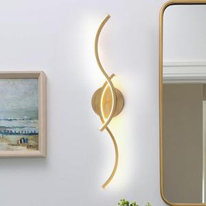 EDISLIVE 24 Inch Gold LED Vanity Light, 15W Dimmable Modern Wall Sconce, 3000K Warm White Linear Fixture with Acrylic Strip Shade for Bathroom Mirror Bedroom Makeup