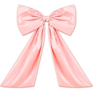 Bow Decor Large Bow for Room, Coquette Giant Ribbon Tie for Birthday Party Backdrop Wall Decor(Pink,24 x 18 Inches)