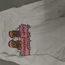 Girls' String Lights Pups Logo Box Long-Sleeve Pocket Tee, White Cap, 7