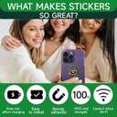 6 Pieces Blocker Protection Neutralizers Stickers for Cell Phones Tablets Laptops Computer WiFi Printer TV Electronic Devices Black