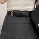 EMMIOL Y2K Belt for Women Star Studded Belt Vintage Gothic Grunge Punk Rock PU Leather Waistband (Black)