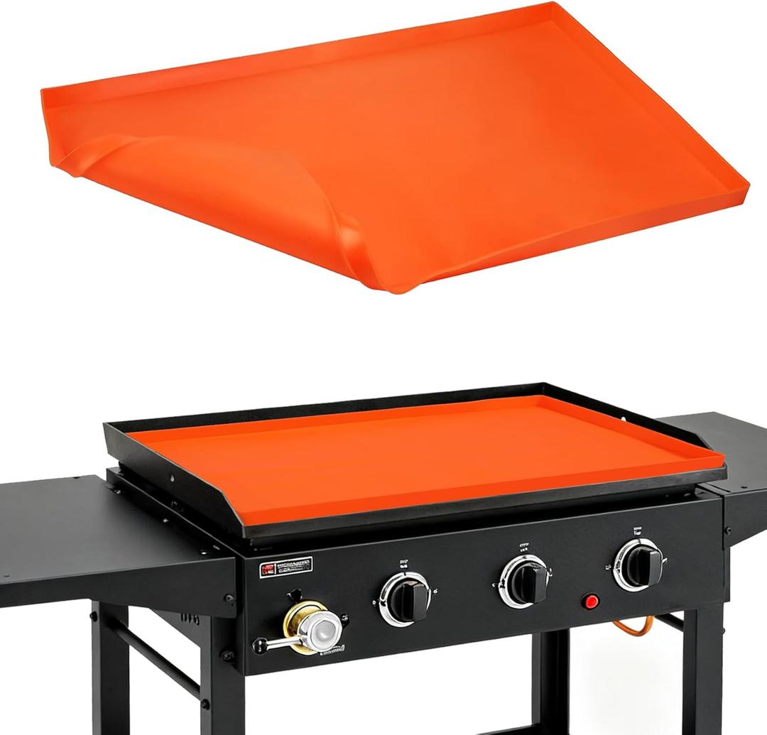 Lineslife 28" Silicone Griddle Mat for Blackstone, Heavy Duty Food Grade Silicone Griddle Cover, Grill Cover Grilling Accessory for Blackstone Grill All-Season Protection