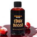 Spooktacular Creations 4.5oz Fake Blood, Washable Fake Blood for Clothes, Halloween Vampire Makeup for Halloween Costumes, Zombie Makeup Face Body Paint