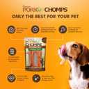 Pork Chomps Roasted Pressed Pork Skin Dog Chews, 4.5-inch Bone, 2 Count (EXP 06/12/28)