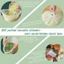 Reusable Cheese Cloths for Straining, Nut Bag Strainer for Juicing, Mesh Cheesecloth Bags For Nuts, Salad, Soybean Milk, Juice, Dumplings, Pack of 3, Medium