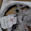 Rustic Farmhouse Chandelier, 4 Lights Pendant Light Fixture, Adjustable Height, Brown Vintage Wood Hanging Pendant Lighting for Entryway Kitchen Island Foyer Dining Room Living Room Bedroom