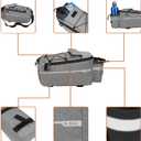 Bike Bag Back Rack Bag Waterproof Bicycle Panniers Carrier Cooler Big Capacity With Bottle Bag For Rear Rack