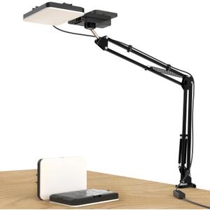 LED Selfie Light with Overhead Phone MountUSB Powered Video Lighting Kit with Adjustable Arm Stand and 360 Phone Holder, Studio Lighting for Live Streaming, YouTube Videos, Cooking, Drawing