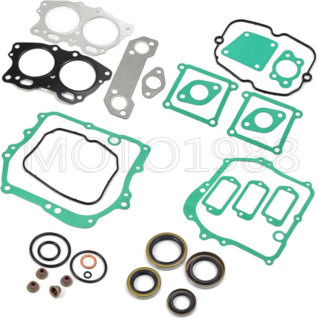 Gasket Seal Rebuild Kit Compatible with EZGO 295cc 350cc 4 Cycle Gas Golf Cart 1991-2008 Fuji Robin Engine Pre MCI inc MCI Breather Gasket