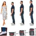 Height Increase Insoles 3-Layer Air up 2.4 inches(6 cm) Heels Lift Inserts for Men and Women