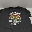 Hispanic Heritage Month Shirts Women Hispanic Tshirt Latino Countries Flags Shirt Funny Graphic Short Sleeve Tee Gifts, Black, Size 2XL