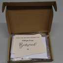 11 Sets Wedding Bridesmaid Invitations Card Proposal Gifts with Knot Bridesmaid Bracelet Envelope Cellophane Wax Seal Stickers Dried Baby's Breath Flowers Chiffon Silk Ribbon for Craft DIY