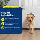 PetSafe Freedom Aluminum Dog & Cat Door, Pets up to 100 lbs, Large, White