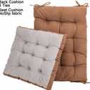 POMIU Rocking Chair Cushion Chair Cushions Chair Pad Chair Pads Sets Indoor Back Seat Cushion Office Chair Desk Chair Dining Chairs Home Kitchen Chair Room (Coffee)