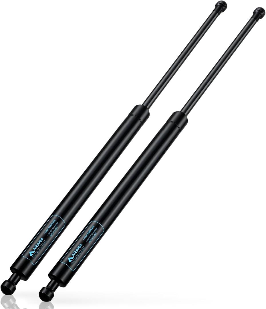 28 inch Gas Struts 200Lb/889N Spring Shocks, 28 inch Murphy Bed Gas Struts for Heavy Lid Triton Snowmobile Trailer Cellar Door Truck Bed Tonneau Cover (Support Weight:180-220lb), 2Pcs ARANA