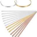 UXCELL Bracelet Blanks - 1/4 x 6inch, 16 Pcs Bangle & Cuff Blanks in Stainless Steel for DIY Bracelet Jewelry Making, 3 Colors