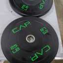 CAP Barbell Rubber Olympic Bumper Plate | Multiple Options/Colors (25lbs - Pair)