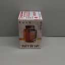 Mustry Glass Drink Dispenser for Parties, 1 Gallon Beverage Dispenser with Spigot Solid Stainless Steel, Used as Lemonade Dispenser Sun Tea Jar Kombucha Jar (Single)