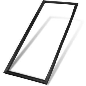 W10830047 Refrigerator Door Gasket (Magnetic Strip Inside, Black),42.91"x16.93" Fridge Door Gasket Compatible with jenn air/kitchen aid/whirlpool Refrigerators
