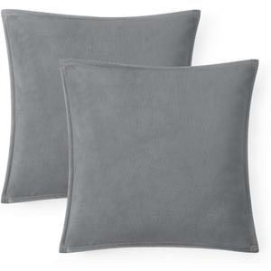 UGG Coco 2-Pack Decorative Pillows - Soft & Plush Throw Pillow Inserts with Throw Pillow Covers - Perfect for Sofa, Bed, Living Room Decor or Home Decor, 20" x 20", Seal Gray