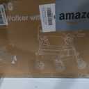 Bluelog Walkers for Seniors Rollator Walkers with Seat, 350lb Capacity with Cup Holder & Cane Holder, 8'' All Terrain Wheels, Adjustable Handles and Seat Height, Foldable Design, Burgundy